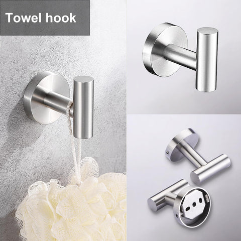Kwanicas wall-mounted set with hidden screws for a sleek look.