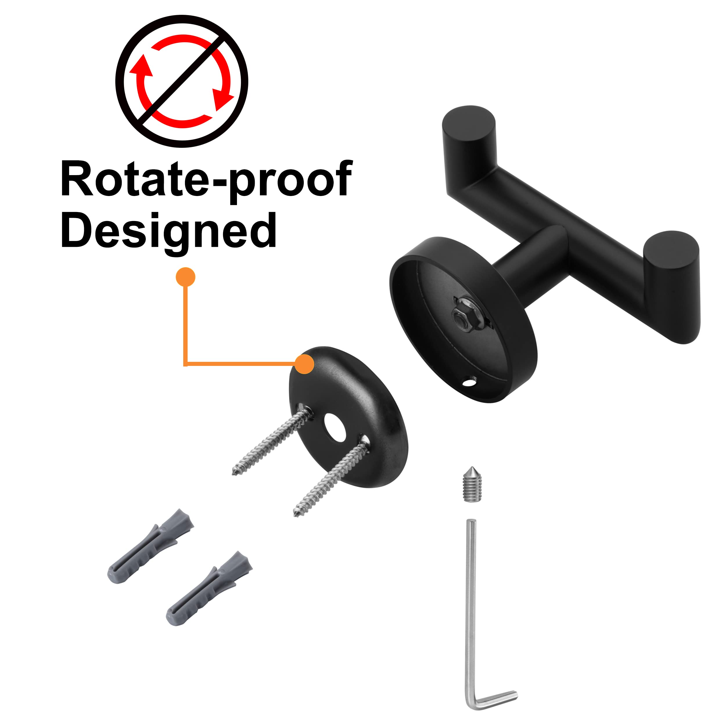 Kwanicas corrosion-resistant bathroom hook for humid spaces.