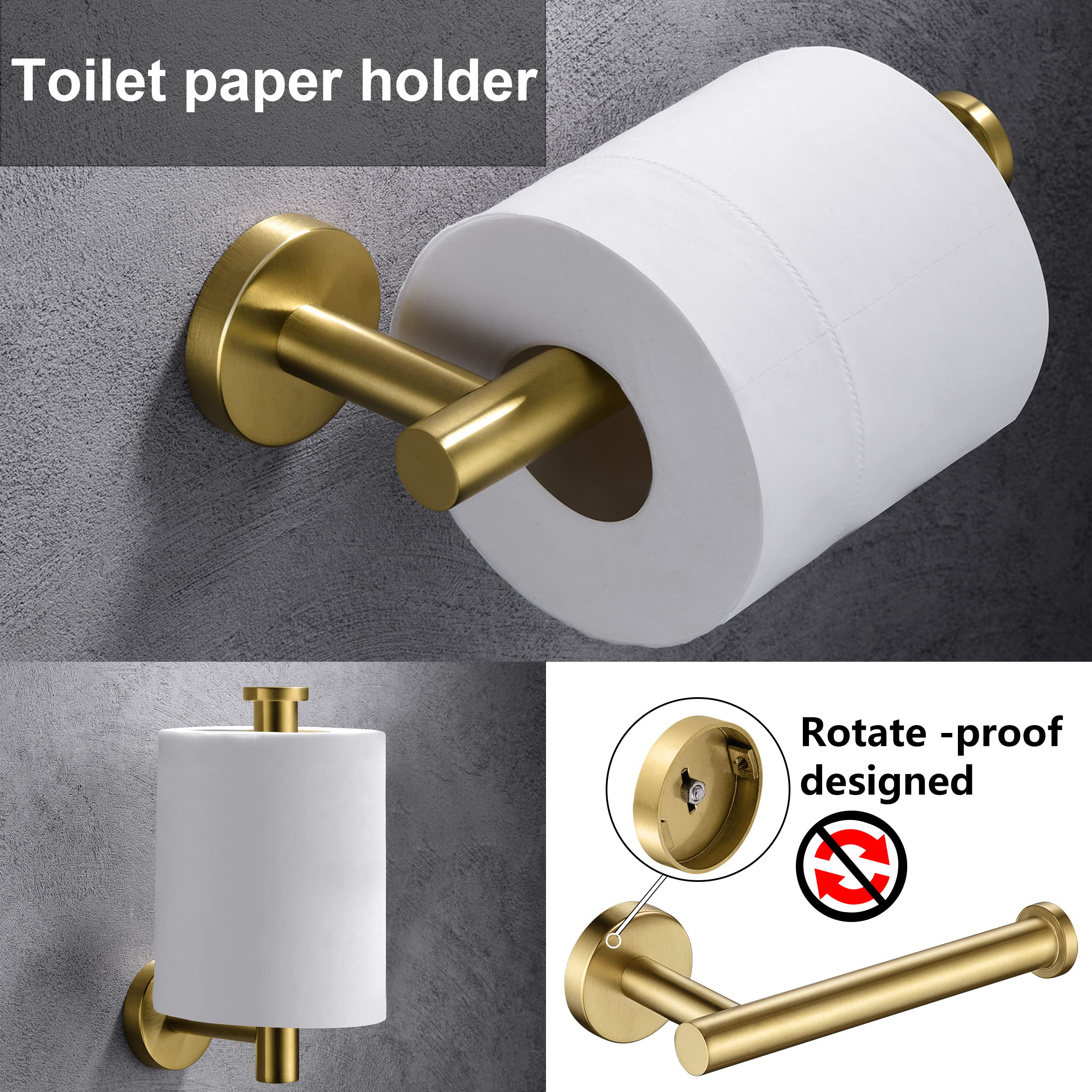 Kwanicas SUS304 stainless steel bathroom accessories resist moisture and corrosion