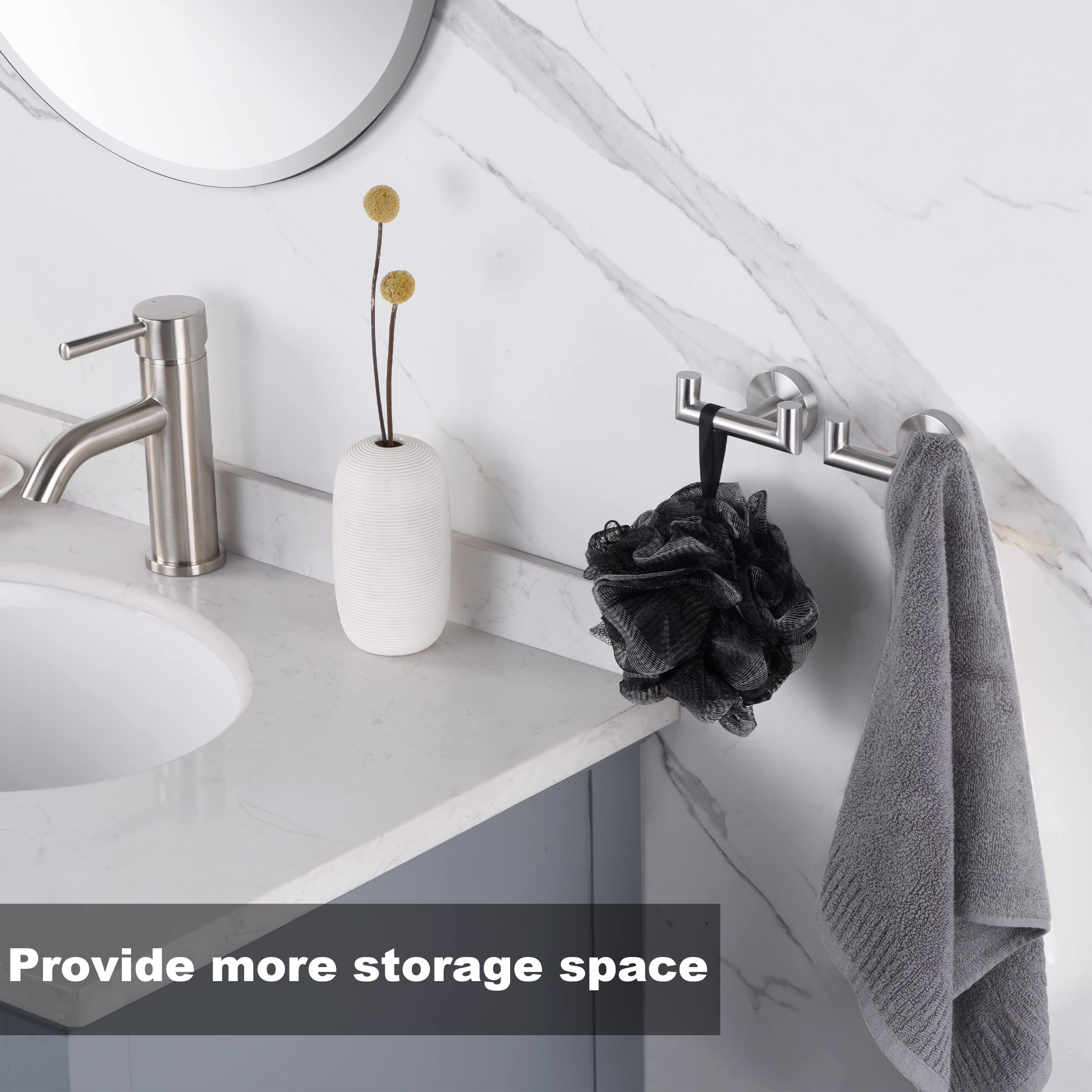 Kwanicas sus304-stainless-steel-coat-hook double hanger for coats.