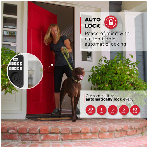 Kwikset 9250TRS-15S RCAL latch ensures smooth operation and durability.