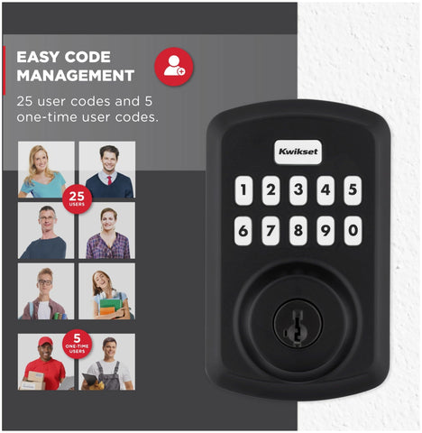 Kwikset 9250TRS-15S RCS strike enhances door lock alignment.