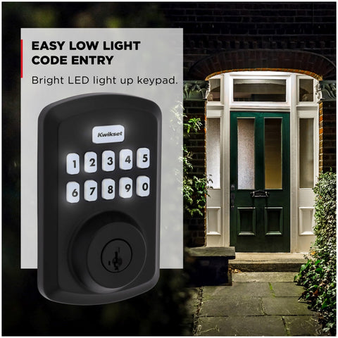 Kwikset 9250TRS-15S Single-cylinder deadbolt for reliable security.