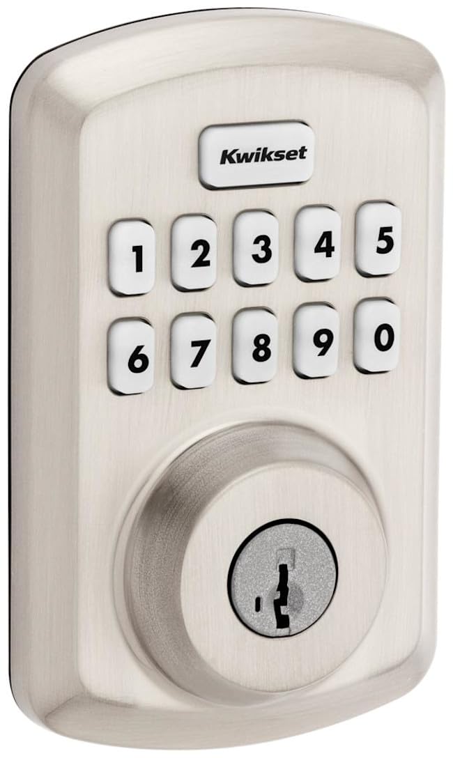 Kwikset 9250TRS-15S SmartKey technology enables secure keyless entry.