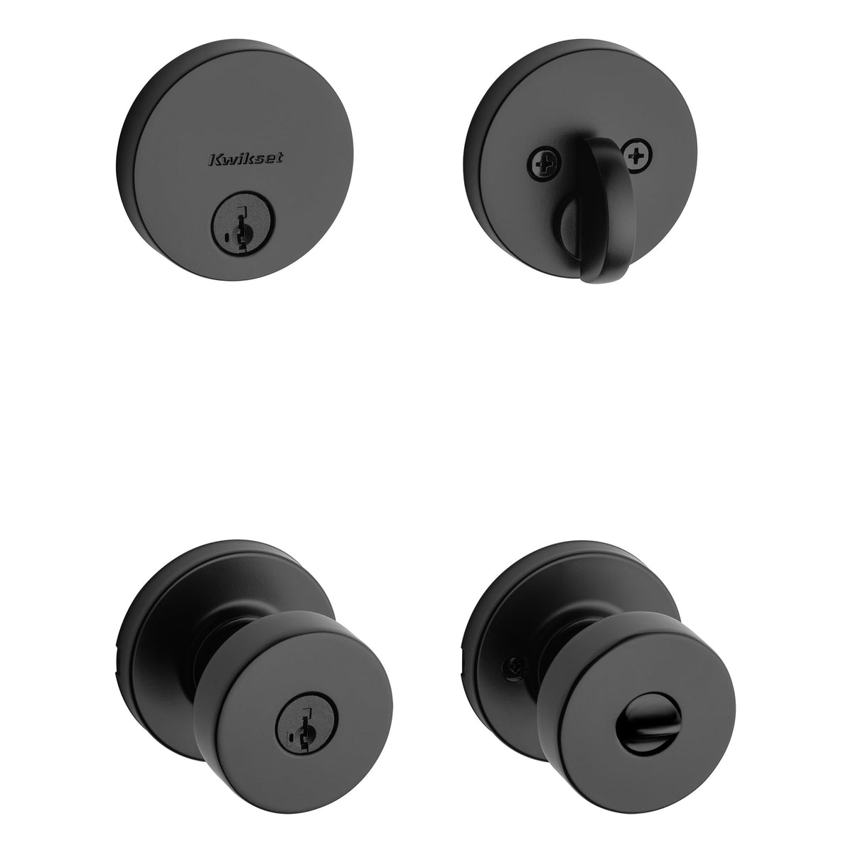 Kwikset 991 Pismo keyed entry knob with SmartKey for quick re-keying.