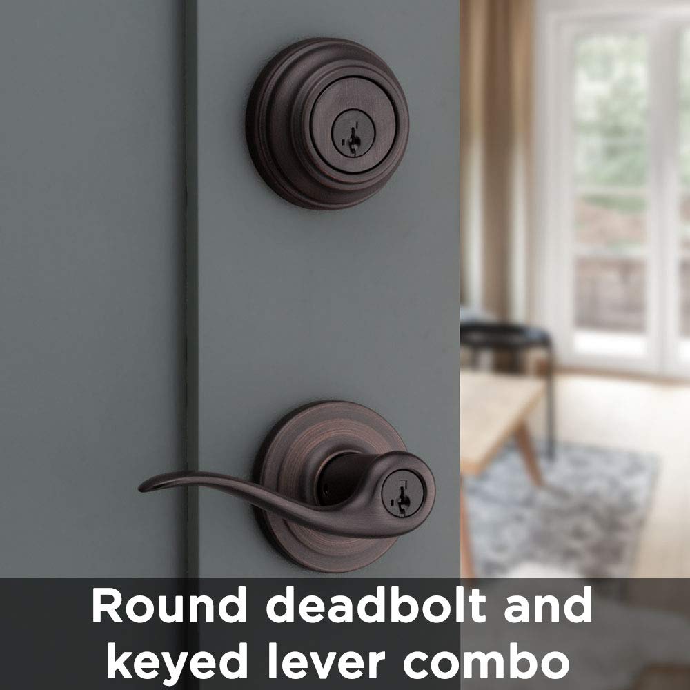 Kwikset 991 Tustin lever is fully reversible for right- or left-handed doors