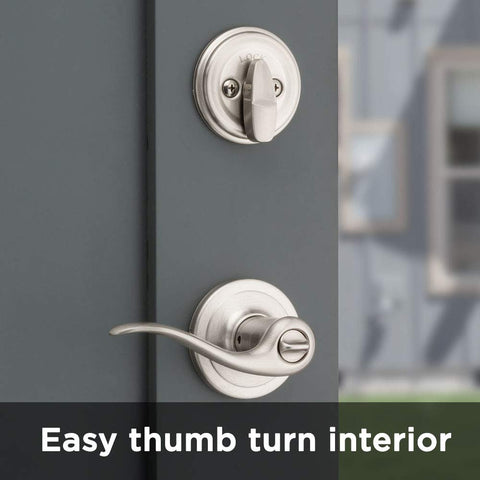 Kwikset 99910-040 reversible lever installation for both door hands.