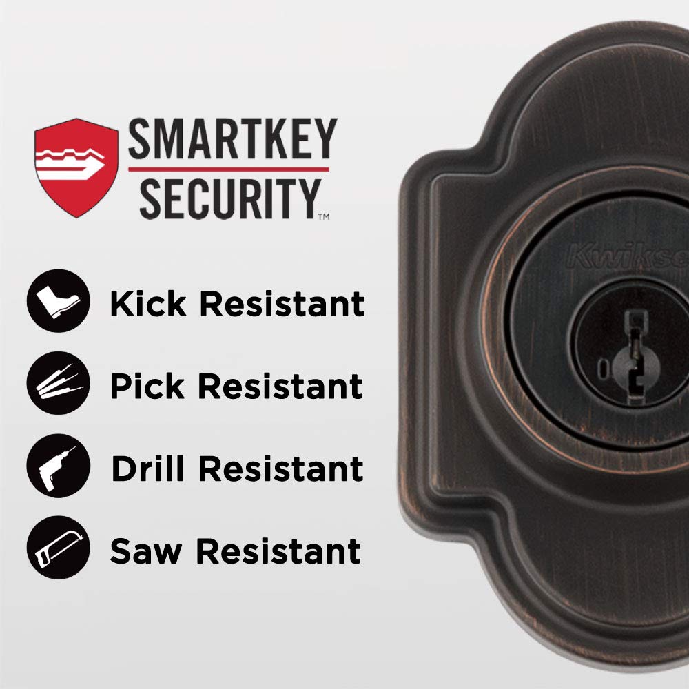 Kwikset Arlington exterior keyed deadbolt for reliable access control