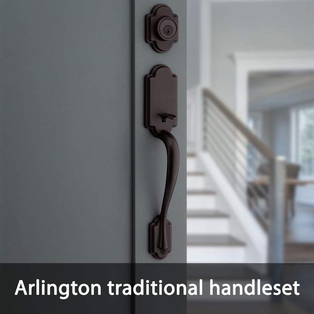 Kwikset Arlington interior reversible lever allows flexible installation