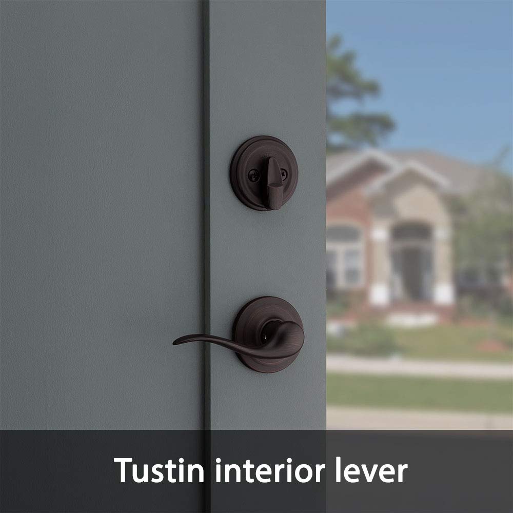 Kwikset Arlington Venetian Bronze finish adds warm styling to entryways