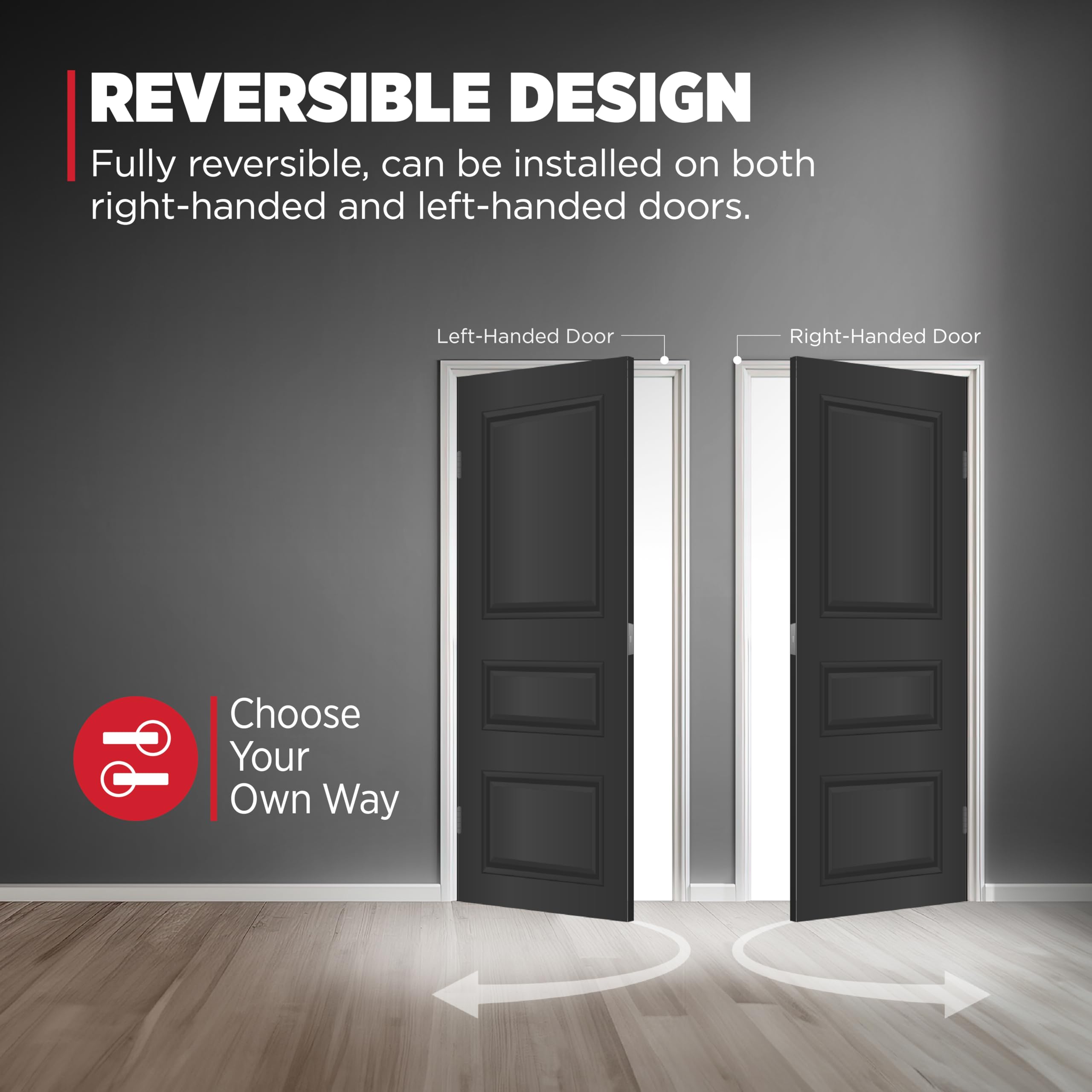 BHMA Grade 1 certified Kwikset hardware for security and durability.