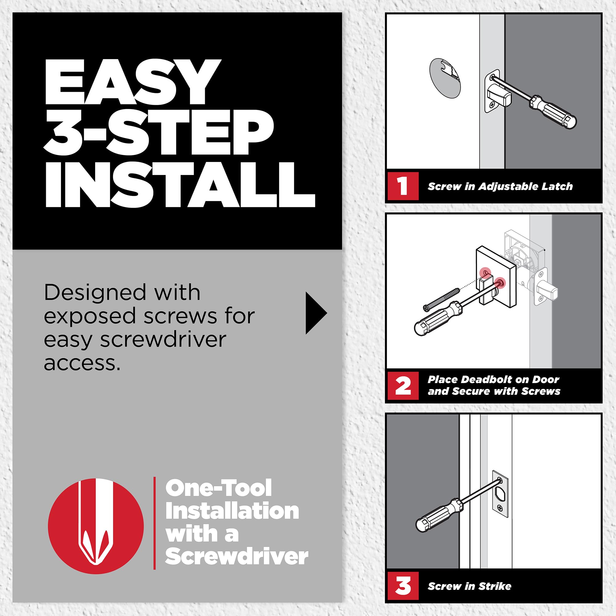 Kwikset BumpGuard protection helps prevent lock bumping.