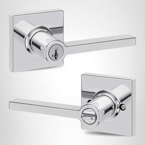 Kwikset Casey installation box with all hardware for DIY setup