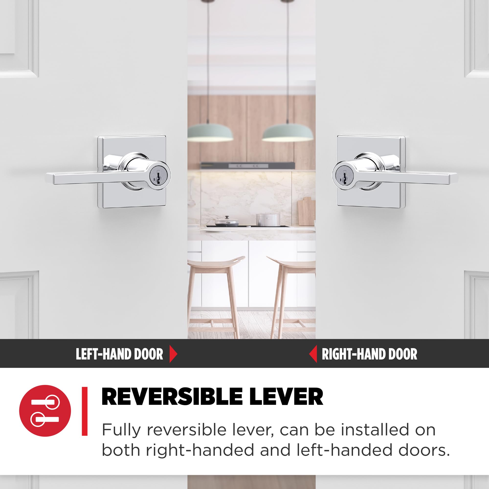 Kwikset Casey latch and strike plate on standard door system
