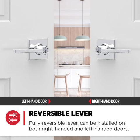 Kwikset Casey latch and strike plate on standard door system