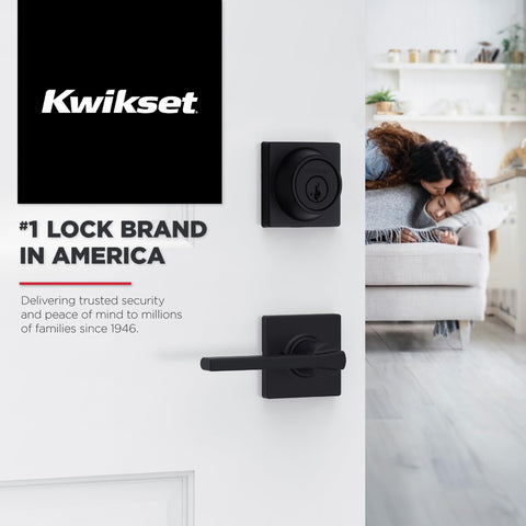 Polished chrome Kwikset Casey overview for interior spaces