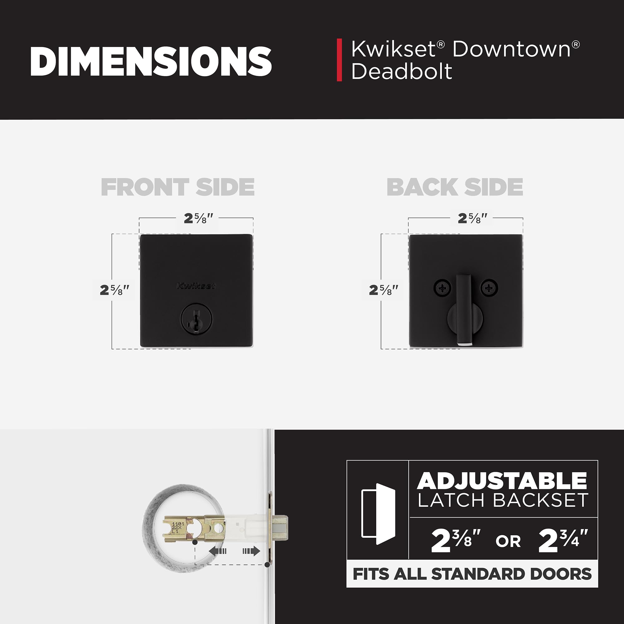 Kwikset Microban protection keeps hardware cleaner between cleanings.