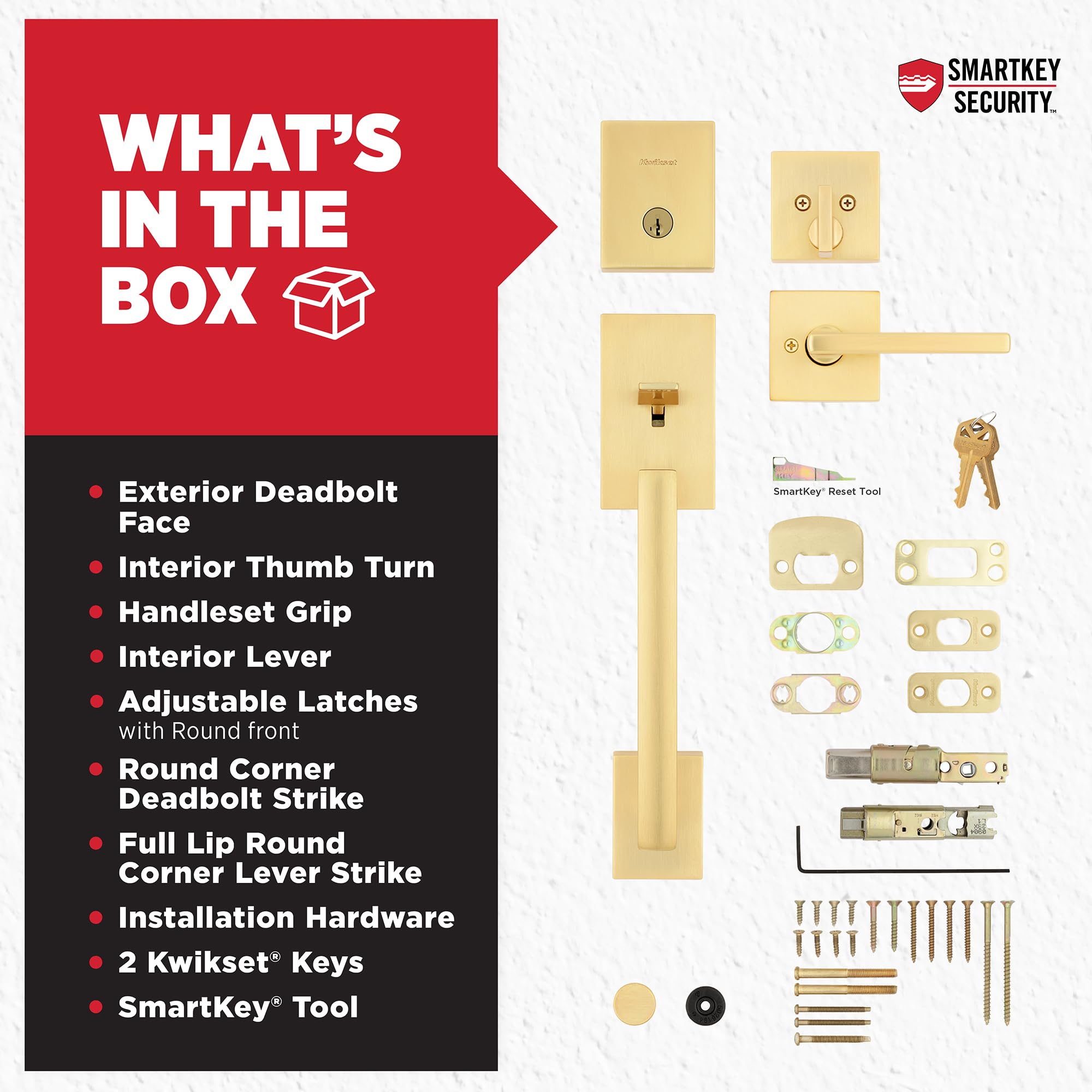 Easy DIY installation guide for Kwikset San Clemente front door hardware.