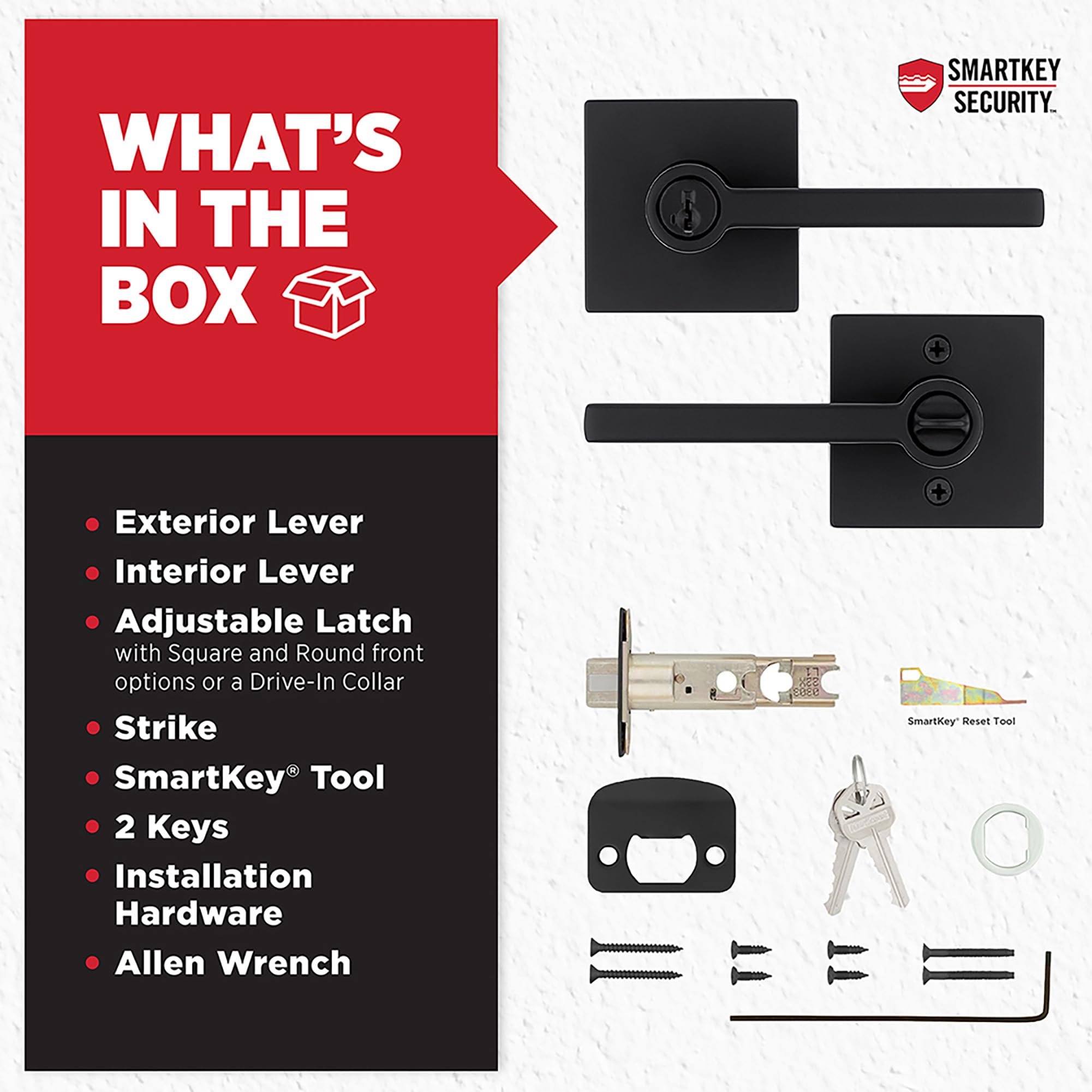 Kwikset Halifax adjustable latch backset fits standard doors