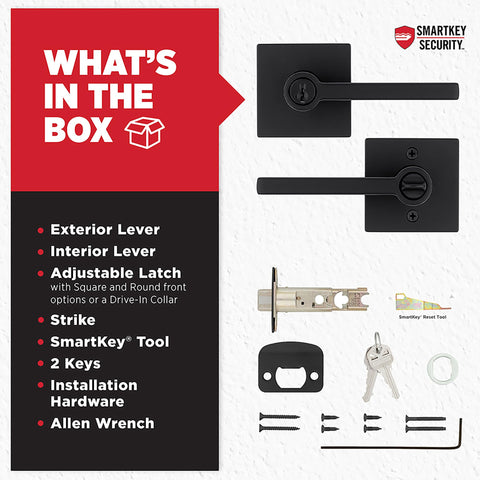 Kwikset Halifax adjustable latch backset fits standard doors