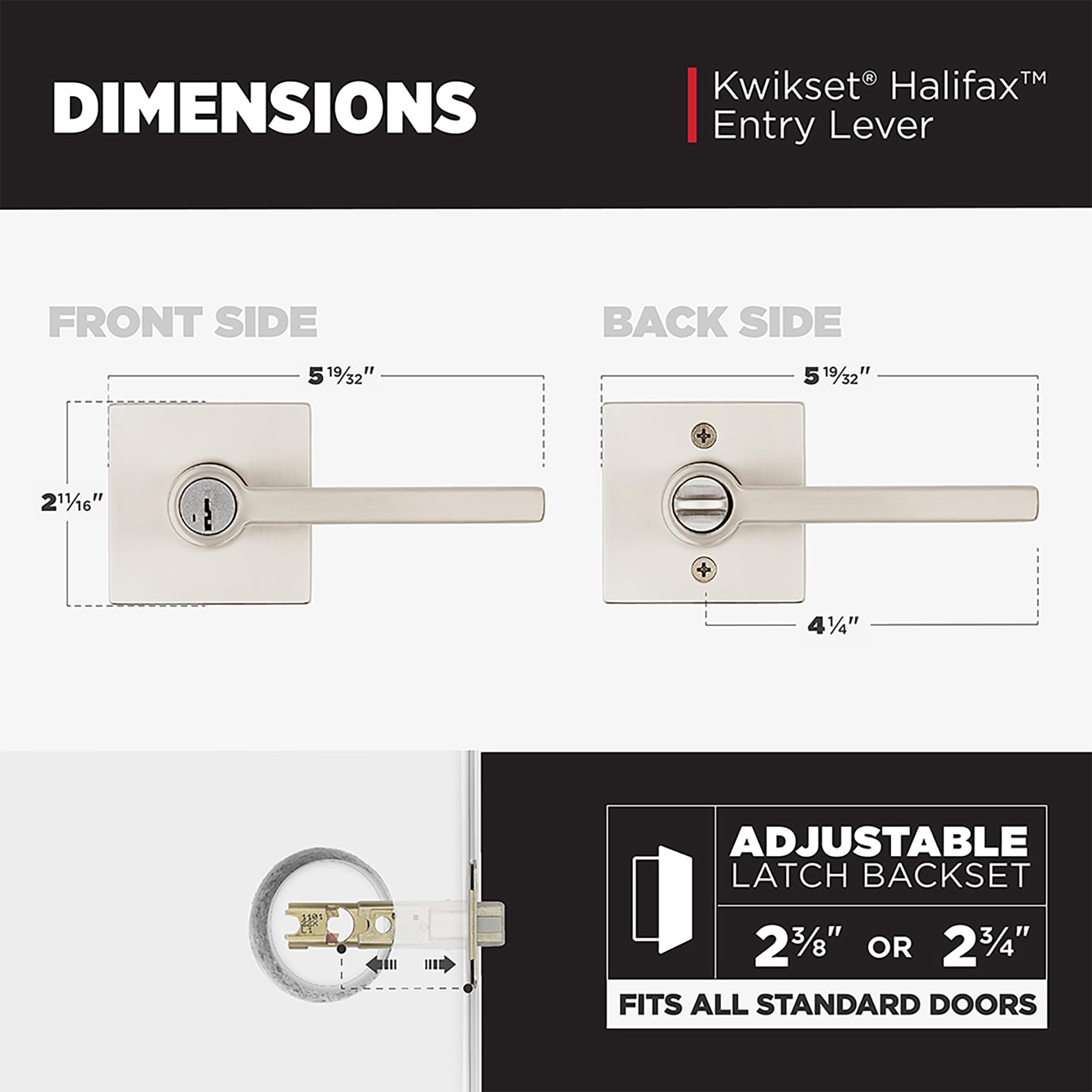 DIY-friendly installation with all hardware included.