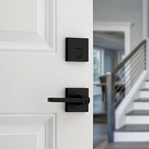 Kwikset Halifax keyed entry set ideal for exterior doors needing privacy