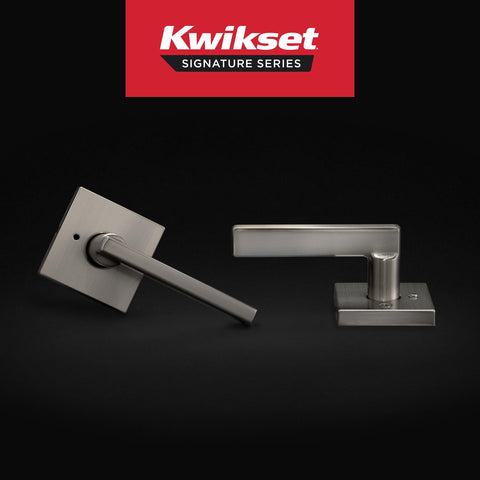Halifax satin nickel reversible lever for left- or right-handed doors.