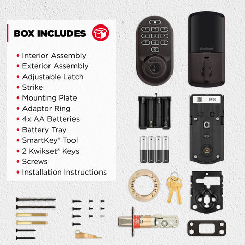 Halo easy installation guide showing screwdriver setup on a standard door