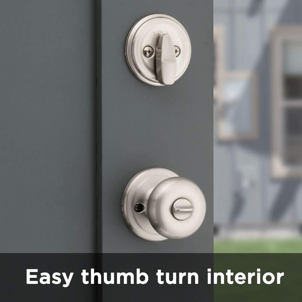 Pre-assembled Kwikset Juno kit supports screwdriver-only installation