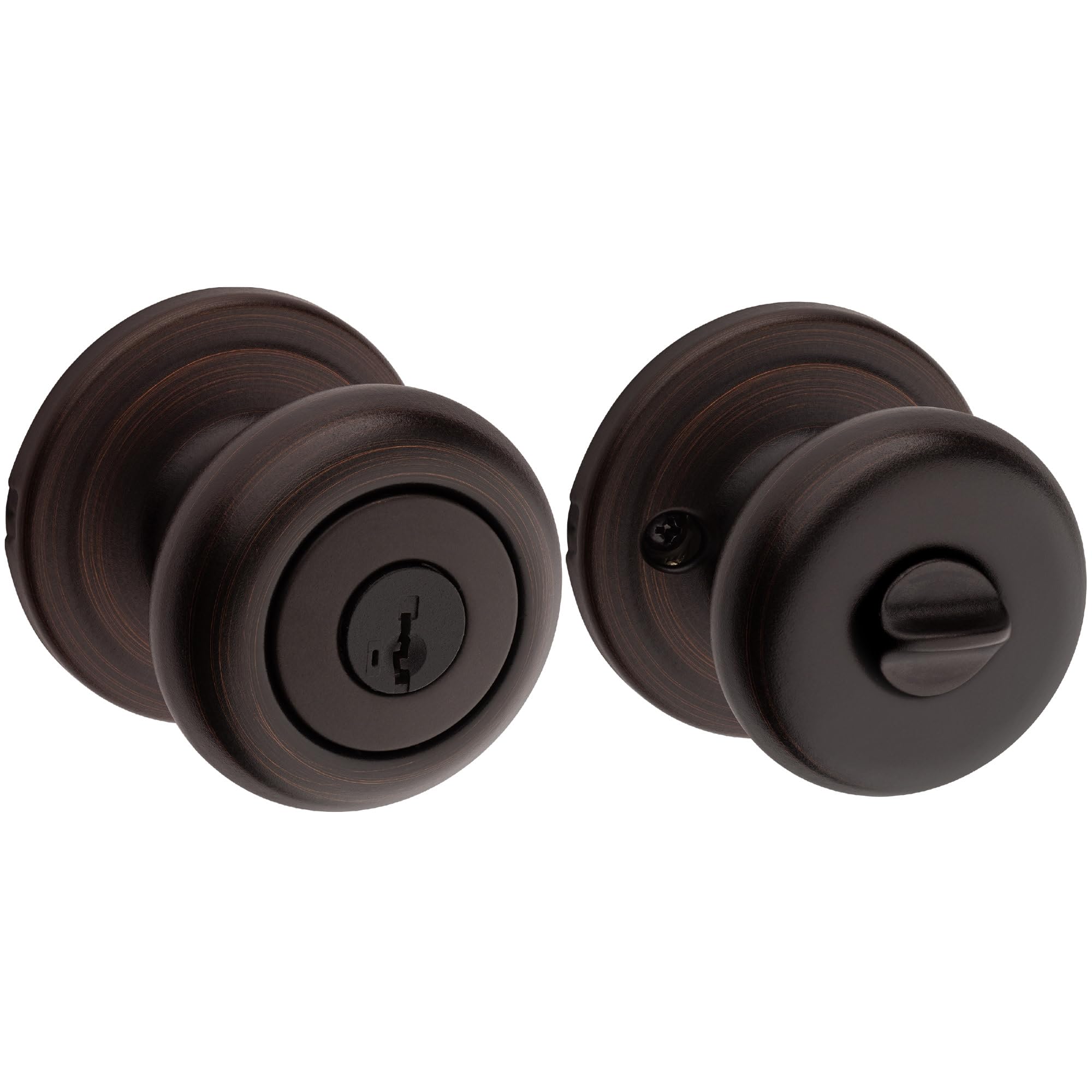 Kwikset Juno keyed exterior knob for secure front door entry