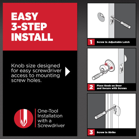 Kwikset Juno packaging and installation hardware in polished brass