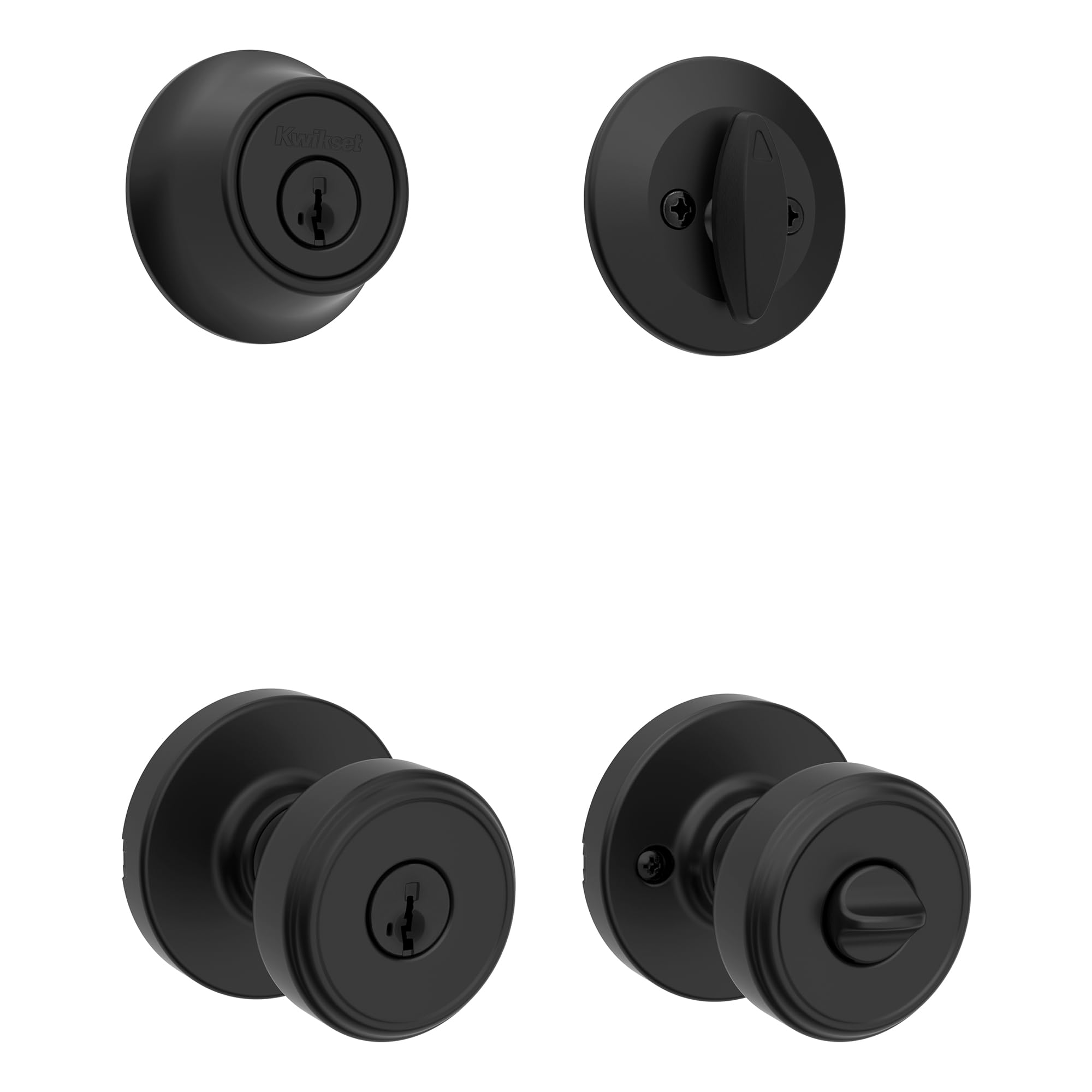 Kwikset Maven combo pack installed on exterior door for complete security
