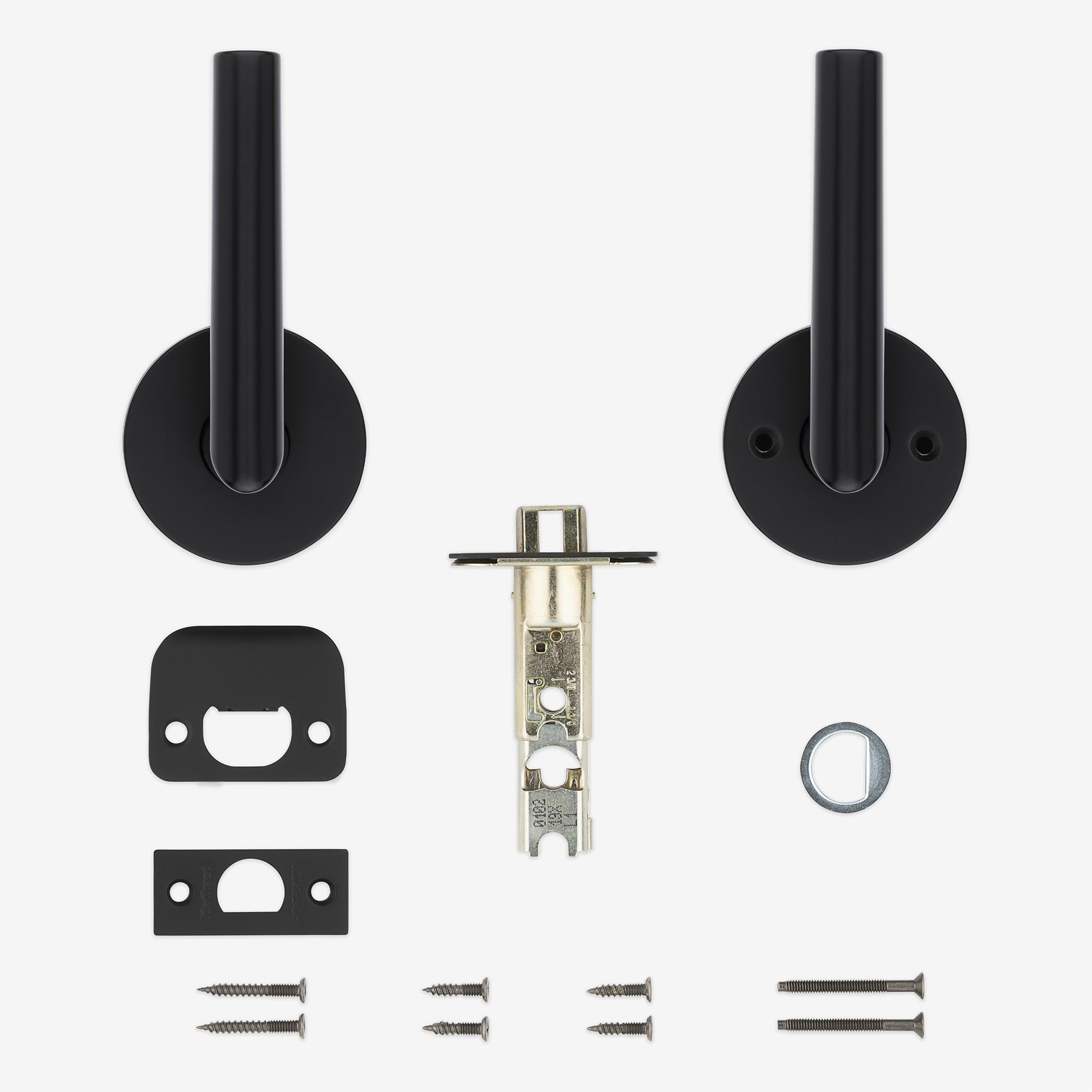 Kwikset Milan dual-spring lever maintains straight, wobble-free operation.