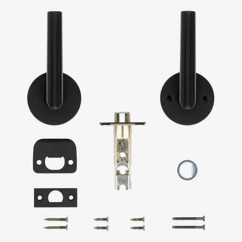 Kwikset Milan dual-spring lever maintains straight, wobble-free operation.