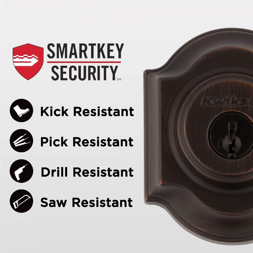 Kwikset Montara exterior handleset and deadbolt provide robust entry security