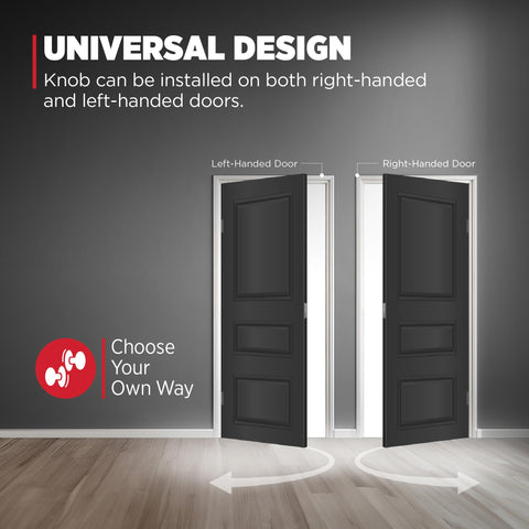 Kwikset Pismo fits standard doors for broad compatibility