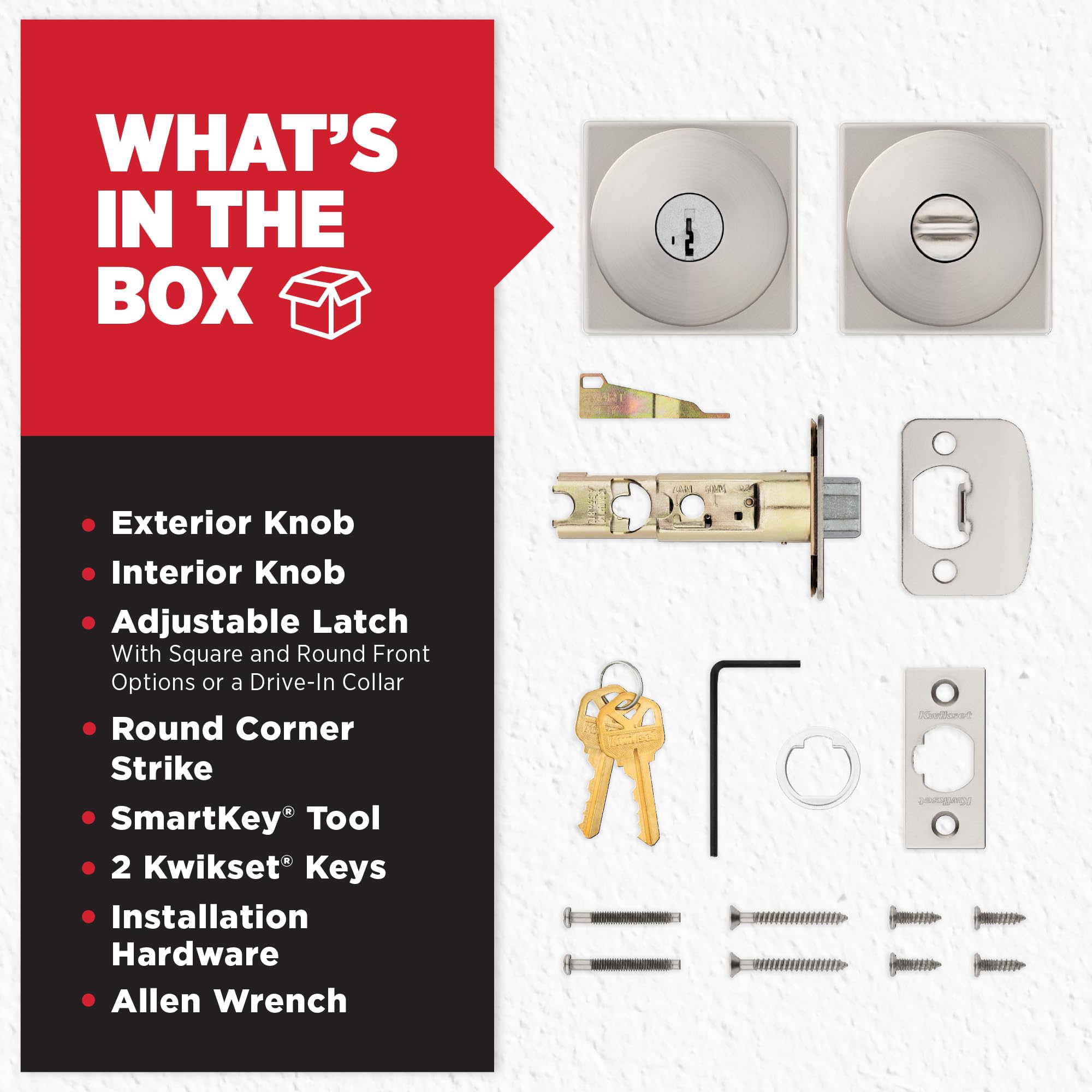 Kwikset Pismo Microban protection coating keeps surfaces cleaner over time