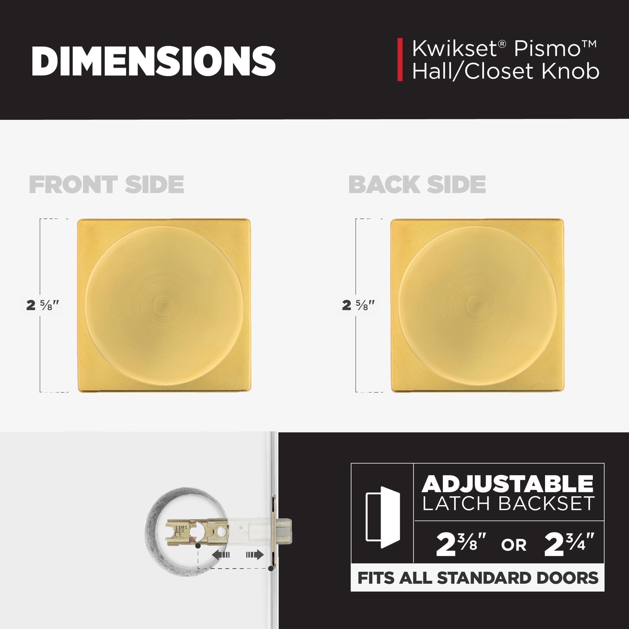 Kwikset Pismo Microban protection keeps surfaces cleaner.