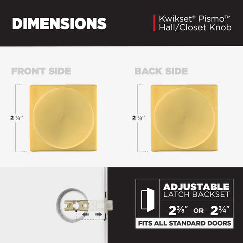Kwikset Pismo Microban protection keeps surfaces cleaner.