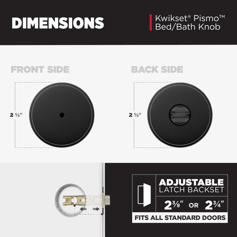 Kwikset Pismo box contents reveal exterior and interior knobs and hardware.