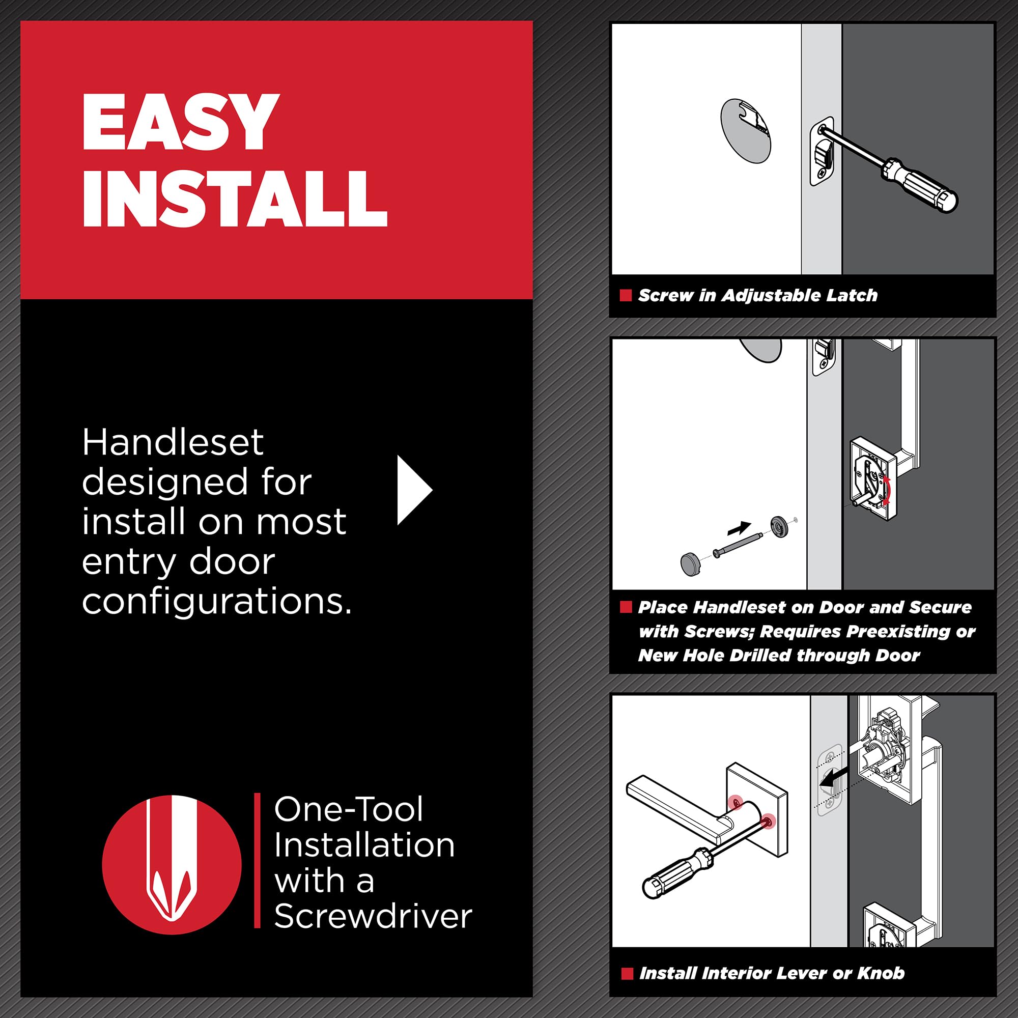 Kwikset Prague matte black finish enhances modern curb appeal