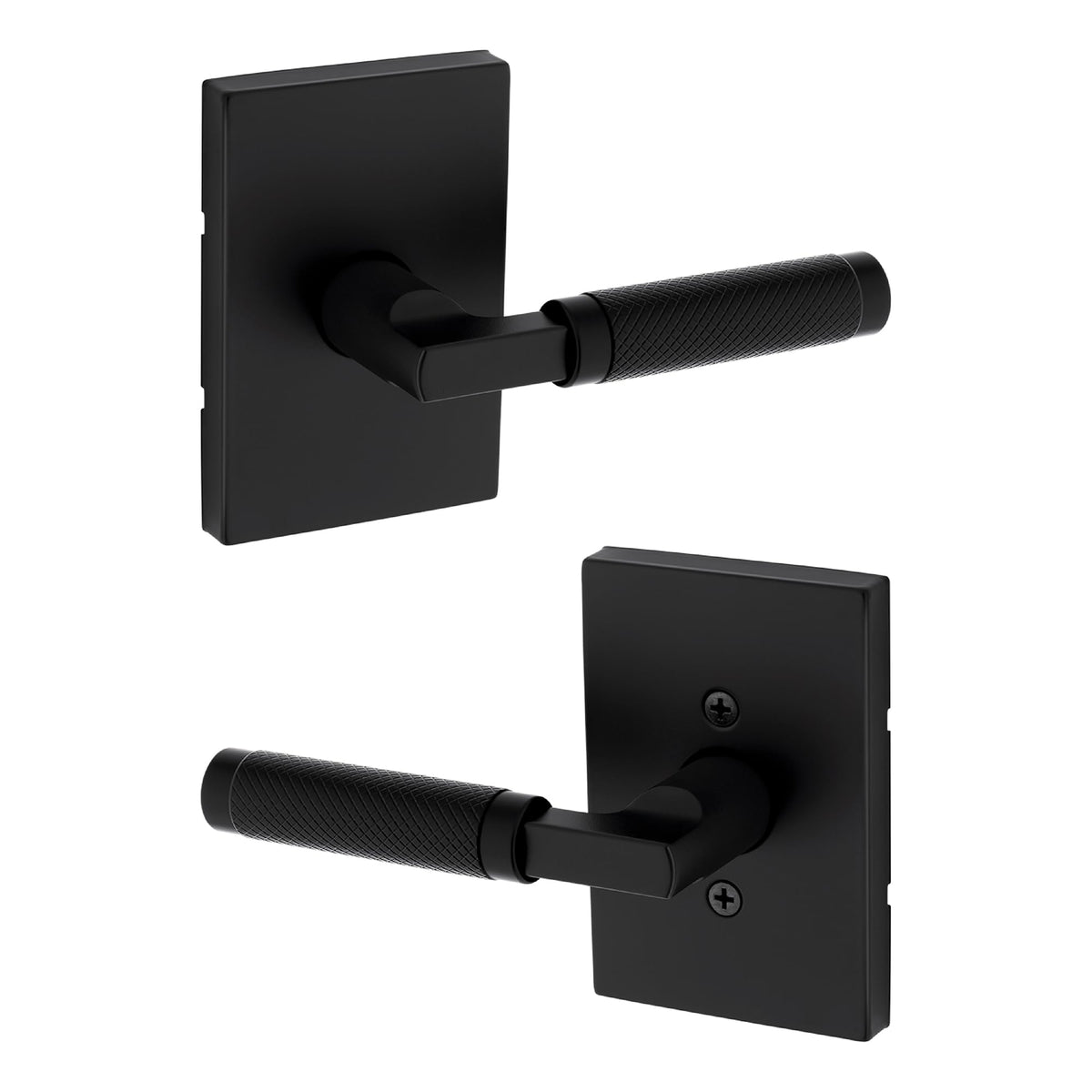 Kwikset Prava knurled lever closeup highlighting the luxurious texture for a secure grip.