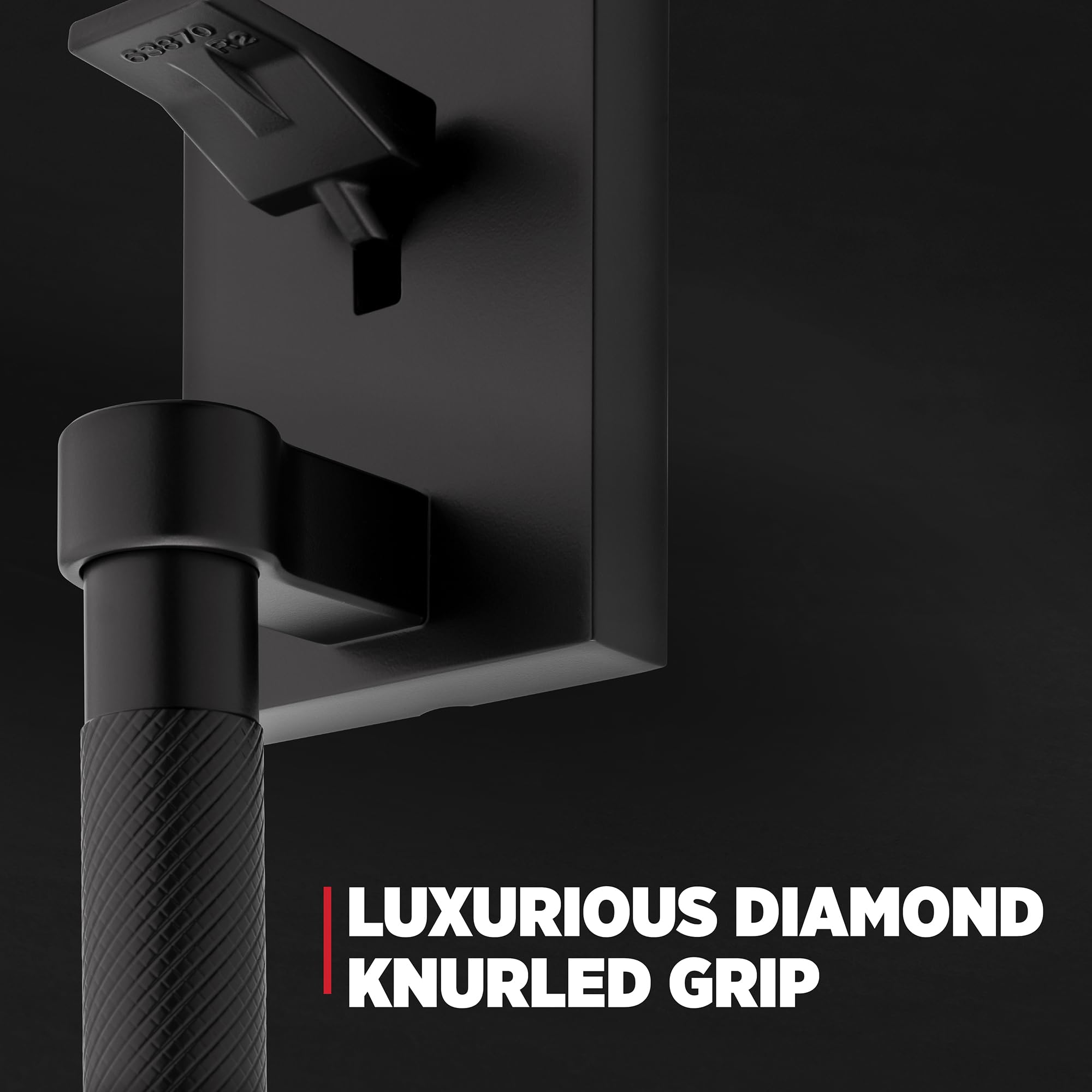 Throughbolt and latch adjustment for flexible door fitting on Prava.