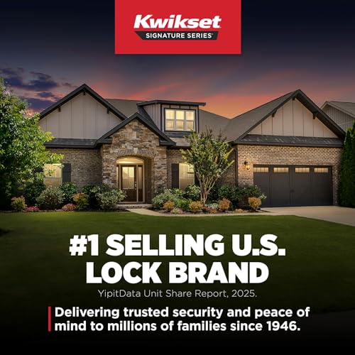 Kwikset Prescott keyed deadbolt included for reliable exterior security.