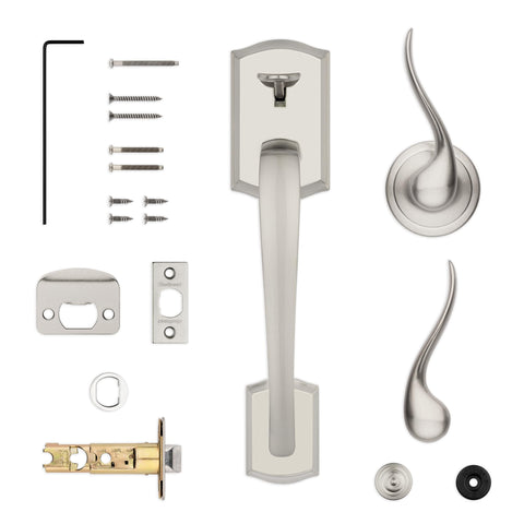 Fits standard doors 1-3/8 to 1-3/4 inches thick with adjustable backset.