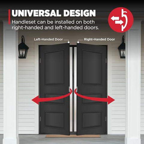 Kwikset Prescott strike plate reinforces door security