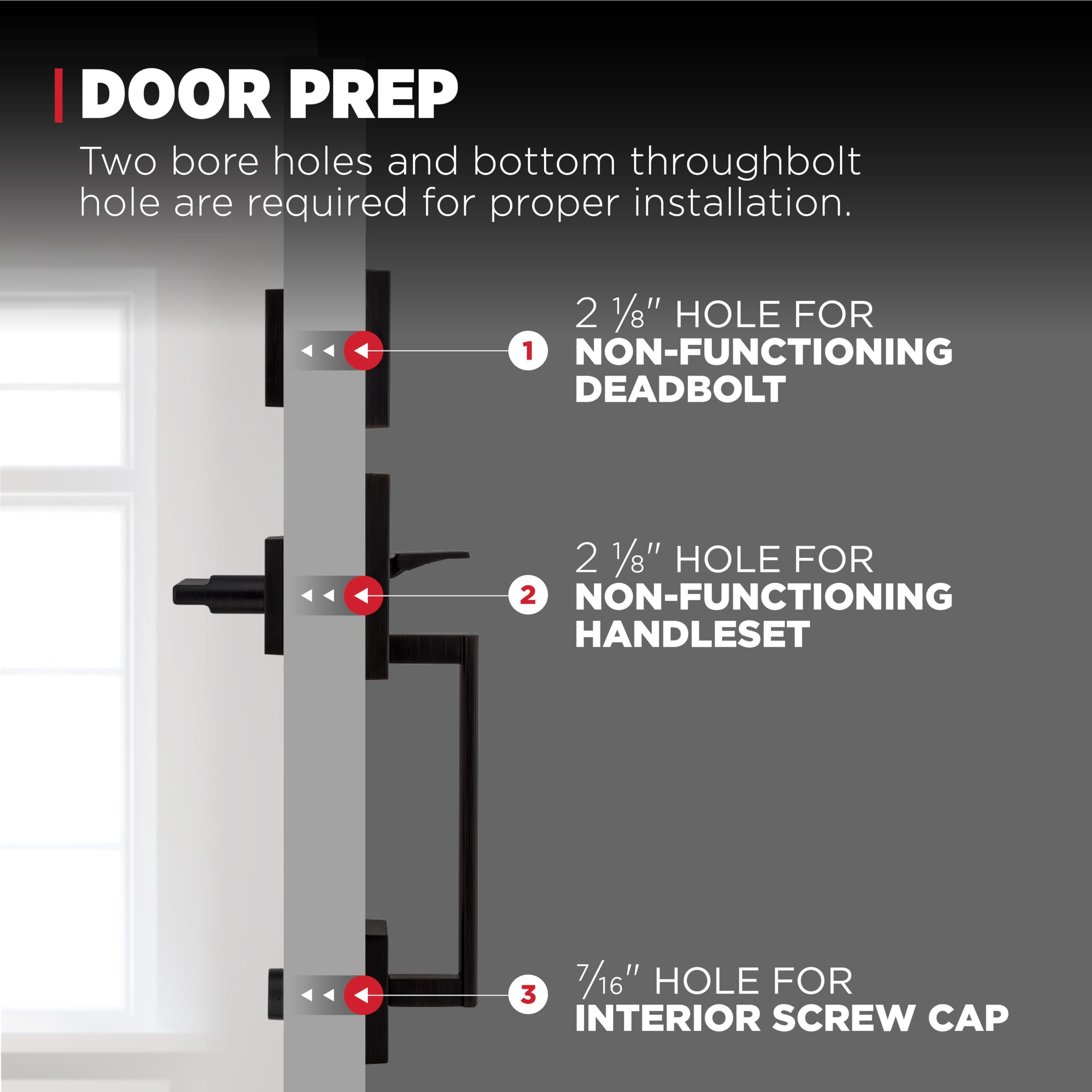 Kwikset San Clemente inactive deadbolt highlights decorative front entry hardware.