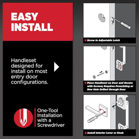 Kwikset San Clemente interior reversible lever for flexible installation