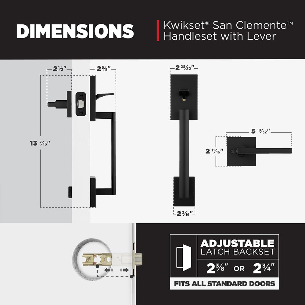 Kwikset San Clemente Microban protection keeps surfaces cleaner