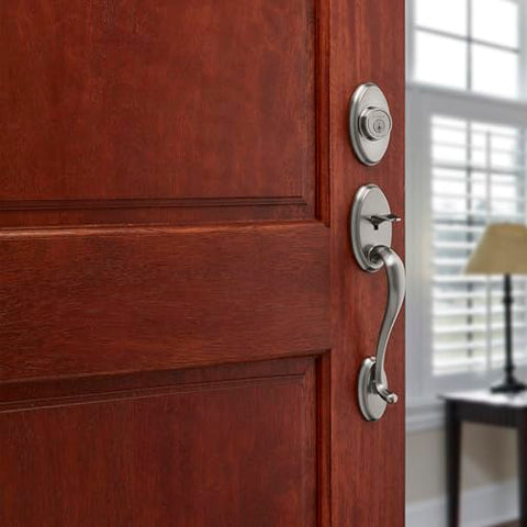Interior Tustin lever on the Shelburne set complements modern design